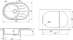 Dr. Gans Мойка кухонная Лиана 760 белая – фотография-4