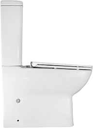 Azario Унитаз-компакт Varo AZ-2171-1 безободковый с бачком с сиденьем микролифт белый – фотография-9