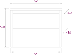 Onika Тумба под раковину Амара 75.13 подвесная баменда – фотография-7