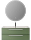 Cezares Тумба с раковиной Eco Cer-N 120 фисташковый софт CZR-8073-120 ручки серые – фотография-16