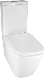 Azario Унитаз-компакт Etereo AZ-8203 безободковый с бачком с сиденьем микролифт белый – фотография-3