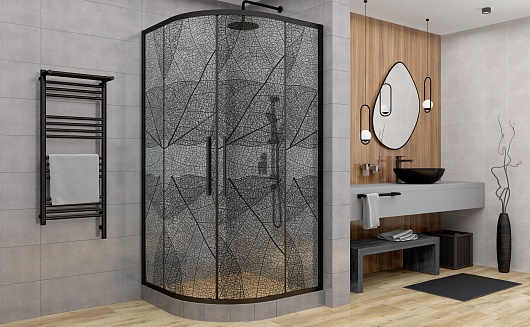 DTO  Душевой уголок HB 90 Black – картинка-3