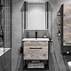 Sanflor Зеркало Бруклин 60 бетон пайн экзотик/черный муар – картинка-10