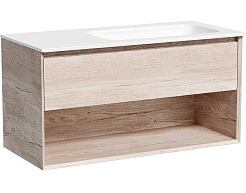 Sancos Мебель для ванной Marmi 1.0 100 R дуб галифакс натуральный – фотография-6