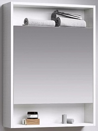 Aqwella Зеркало-шкаф для ванной Сити 60 дуб канадский – фотография-1