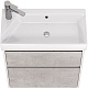 Dreja Мебель для ванной Slim 65 подвесная белая/бетон – картинка-27