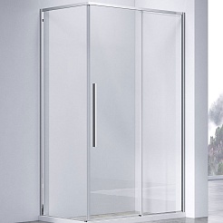 Vincea Душевой уголок Slim-N 100x80 VSR-4SN8010CL профиль хром стекло прозрачное – фотография-1