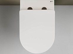 Ceramicanova Напольный приставной унитаз Mia Rimless CN1810 белый – фотография-3