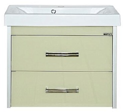 Misty Тумба для умывальника Джулия QVATRO 65 подвесная бежевая Beidge – фотография-1