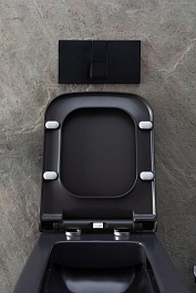 Allen Brau Чаша подвесного унитаза Infinity 4.21011.AN антрацит – фотография-24