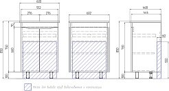 Vigo Тумба под раковину Grani 600 белая – фотография-4