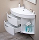 De Aqua Мебель для ванной Трио Люкс 90 L, зеркало Сити – картинка-18