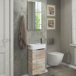 Comforty Мебель для ванной Асти 40 дуб дымчатый – фотография-1