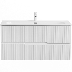 Cezares Тумба под раковину Duet-N 100 подвесная ясень белый софт – фотография-2