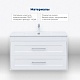 Aquanet Мебель для ванной Бостон New 100 Flat подвесная белый сатин – фотография-50
