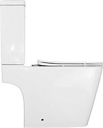 Azario Унитаз-компакт Ferra AZ-1015 безободковый с бачком с сиденьем микролифт белый – фотография-5