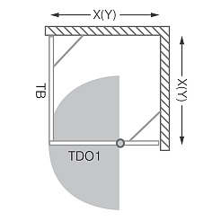 Roltechnik Душевая дверь "TDO1 1100" silver – фотография-13