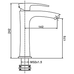 Gappo Смеситель для раковины G1007-78 белый/хром – фотография-4