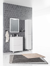 Corozo Тумба с раковиной Лиана 60 белая – фотография-6