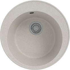 Teymi Мойка кухонная Lina Smart D48 кварцевая белая матовая – фотография-1