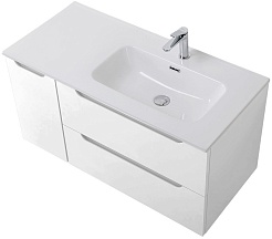 BelBagno Тумба под раковину Etna 100 R подвесная белая матовая – фотография-5