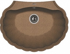 Florentina Мойка гранитная Гребешок коричневый – фотография-1