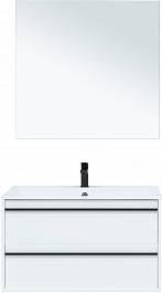 Aquanet Мебель для ванной Lino 90 подвесная белая матовая – фотография-1