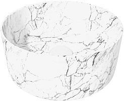 Teymi Раковина накладная Lina D41 T50198 белый мрамор – фотография-1