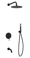 Sancos Душевой комплект Select SC3004MB черный матовый