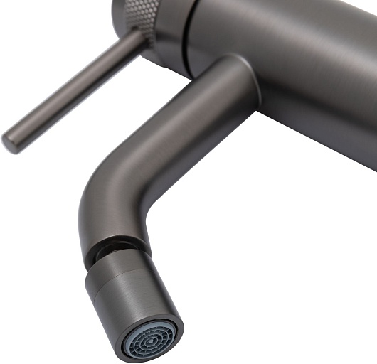 Allen Brau Смеситель для биде Priority 5.31A04-MG (с донным клапаном) графит браш – картинка-9