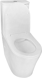 Azario Унитаз-компакт Anteo Round AZ-1219A безободковый с бачком с сиденьем микролифт белый – фотография-9