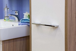 Sanflor Мебель для ванной Ларго 2 60 L Q 60 вяз швейцарский, белая – фотография-6