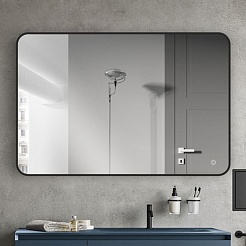 Vincea Зеркало 120x80 VLM-3VC120B с ореольной подсветкой черное – фотография-3