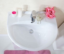 Бриклаер Мебель для ванной Лючия 55 белая – фотография-5