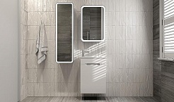 Jorno Тумба с раковиной Modul 50 белая глянцевая – фотография-4