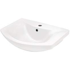 Misty Тумба с раковиной Престиж 60 белая/серебряная патина – фотография-3