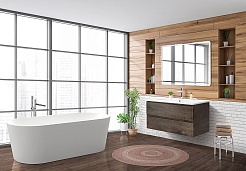 BelBagno Тумба под раковину Albano-Cer 105 подвесная Rovere Nature Grigio – фотография-6
