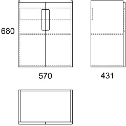Owl 1975 Тумба для умывальника Runn 60 New – фотография-3
