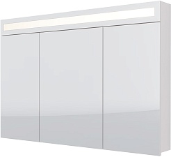 Dreja Мебель для ванной W 125 с зеркальным шкафом подвесная белая – фотография-25