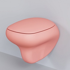 Ambassador Сиденье для унитаза Diamond розовое матовое – фотография-3