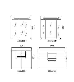  Тумба под раковину Glass 80 – фотография-2