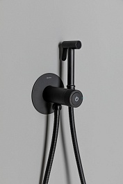 Allen Brau Смеситель с гигиеническим душем Liberty 5.33005-31 (с внутренней частью) черный матовый – фотография-5