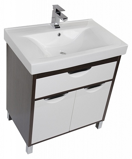 Aquanet Тумба с раковиной "Гретта 75" венге – картинка-7