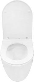 Azario Унитаз-компакт Verona AZ-8301 безободковый с бачком с сиденьем микролифт белый – фотография-6