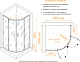 RGW Душевой уголок Classic CL-55B 90x90 профиль черный стекло прозрачное – картинка-14