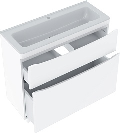 Vivon Тумба под раковину Ostin 90 напольная белая матовая – фотография-3