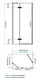 WasserKRAFT Душевой уголок Aller 10H07LB – фотография-2
