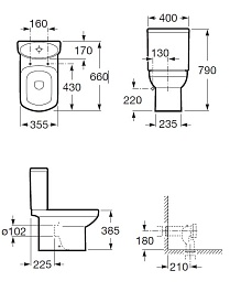 Roca Чаша унитаза Dama Senso 342517000 – фотография-2