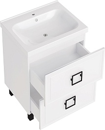 ASB-Mebel Тумба под раковину Санта 60 белая матовая – фотография-3