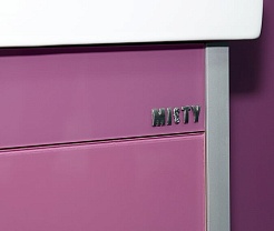 Misty Тумба с раковиной Джулия QVATRO 75 подвесная сиреневая – фотография-2